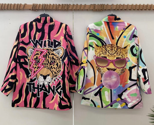 MAXI BLAZER TIGER