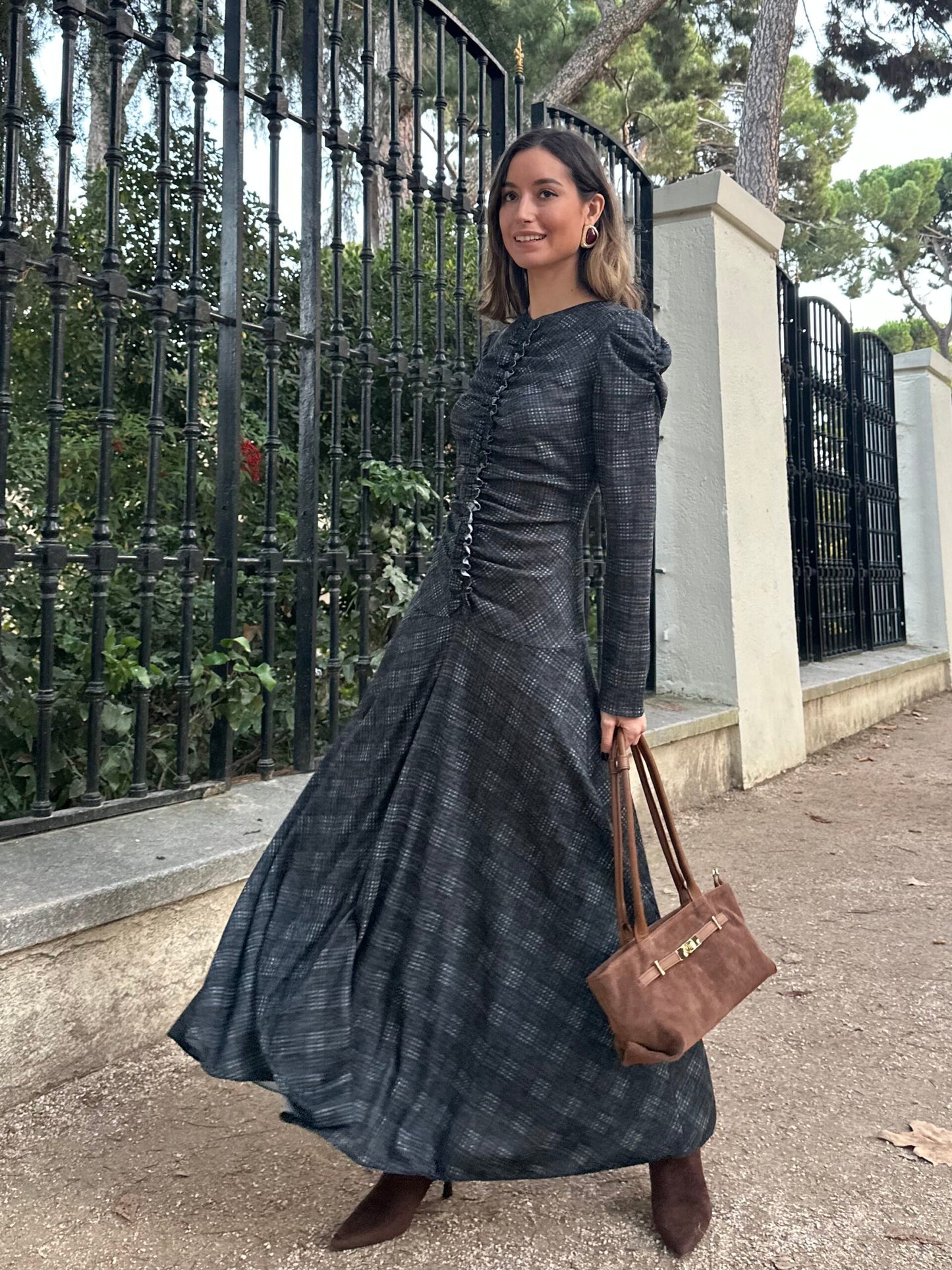 VESTIDO AJUSTADO CUADROS