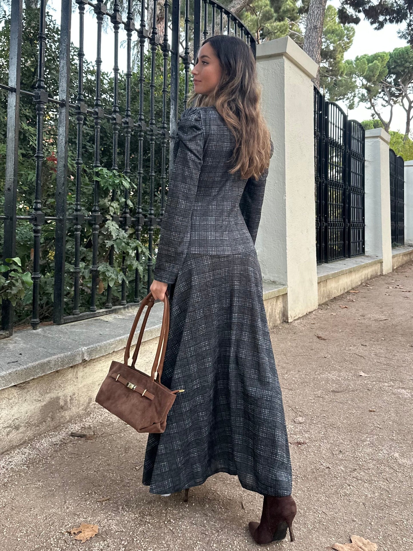 VESTIDO AJUSTADO CUADROS