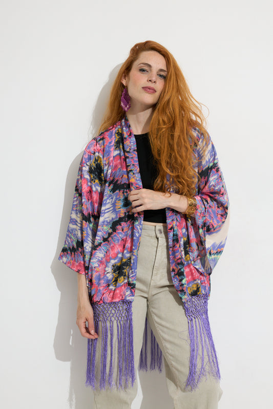 KIMONO CORTO FLECOS