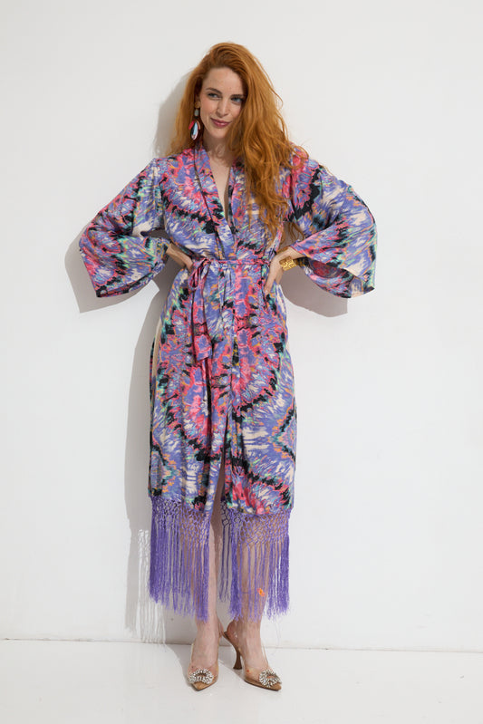 KIMONO LARGO FLECOS