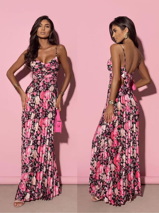 VESTIDO PLISADO FLOWER