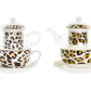 TETERA CRISTAL 250ML LEOPARDO