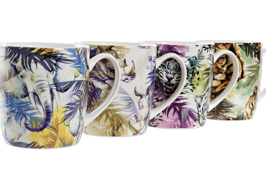 MUG PORCELANA 400ML TROPICAL
