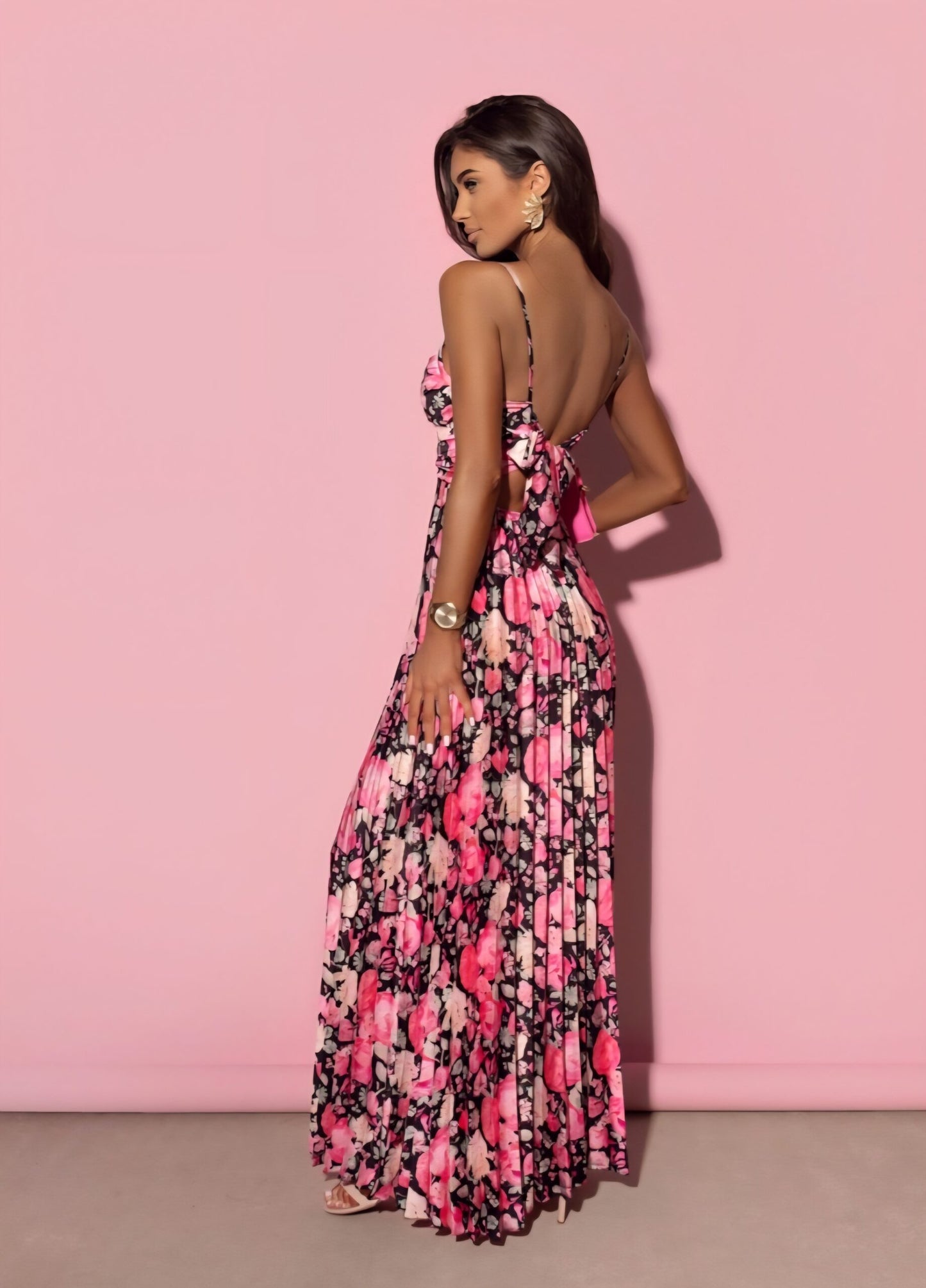 VESTIDO PLISADO FLOWER
