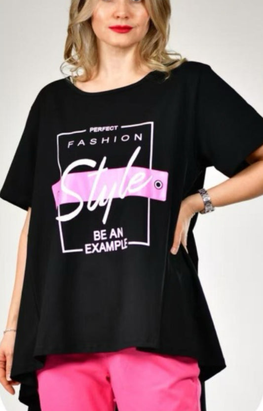 CAMISETA STYLE ASIMÉTRICA