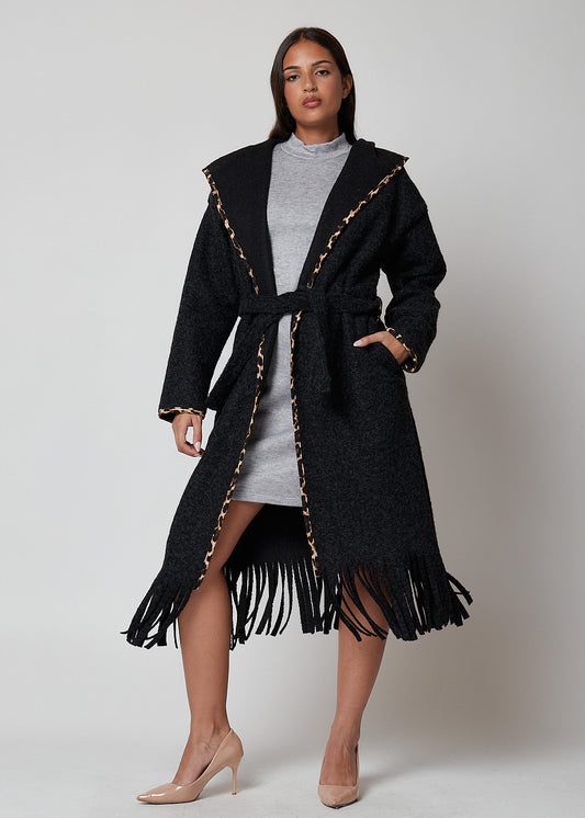 ABRIGO CAPUCHA PRINT
