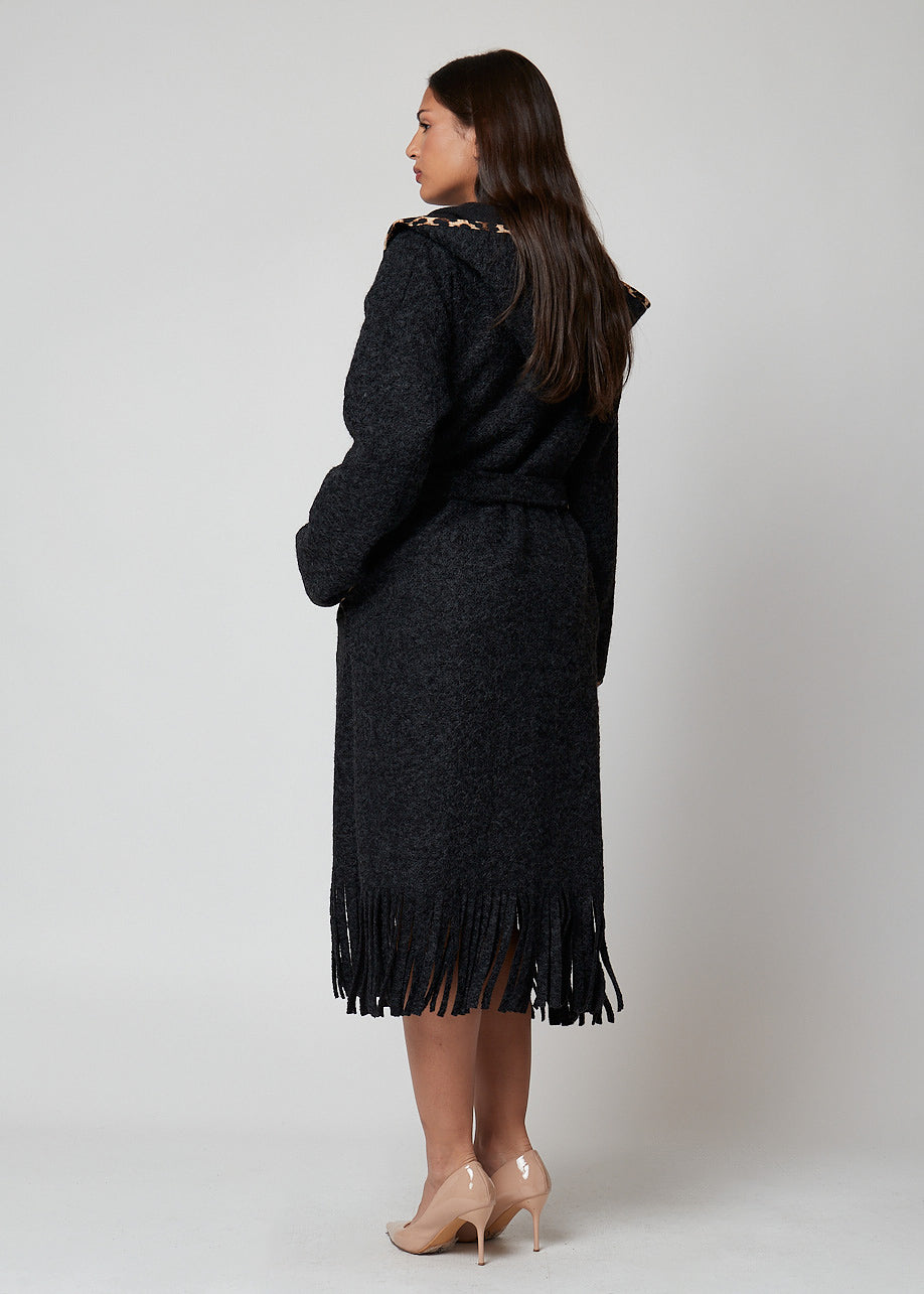ABRIGO CAPUCHA PRINT
