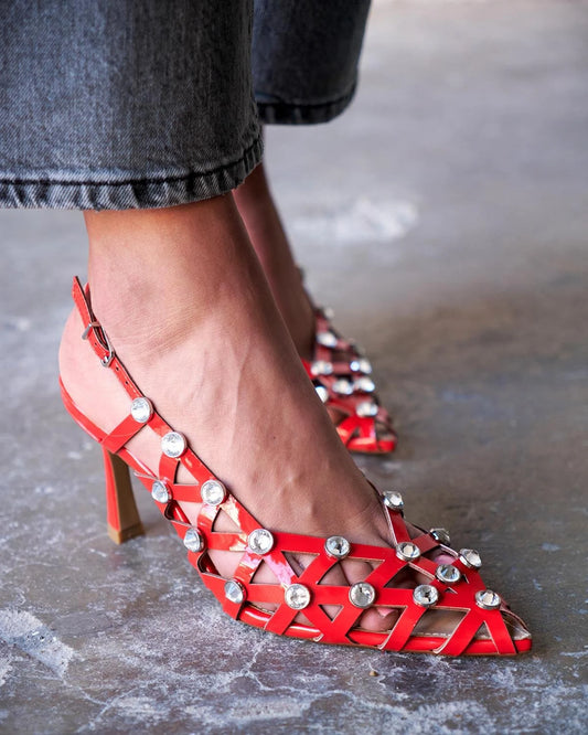 ZAPATO TACÓN ROJO