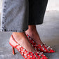 ZAPATO TACÓN ROJO