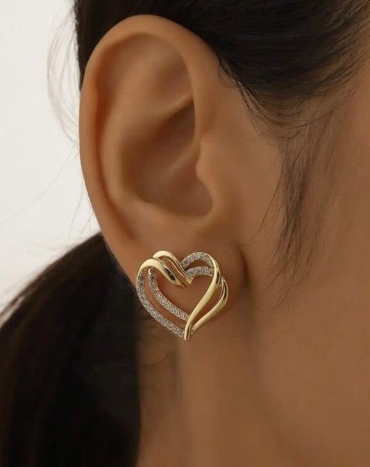 PENDIENTES CORAZON AC. INOX.