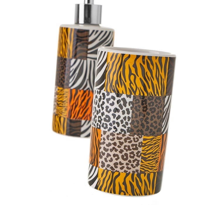 SET BAÑO ANIMAL PRINT