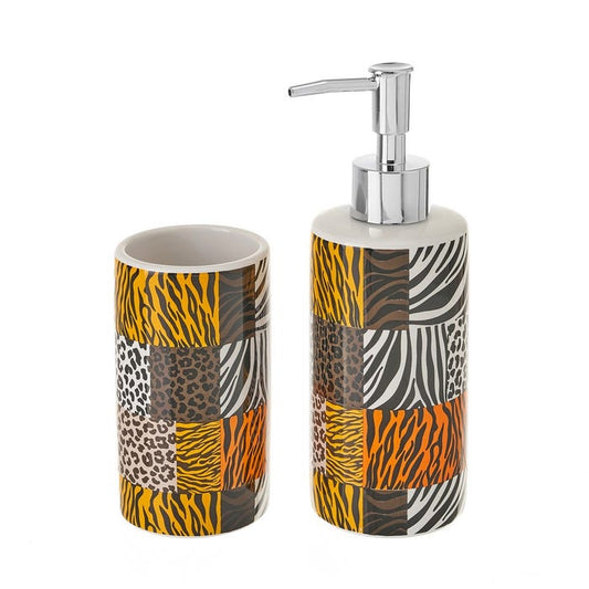 SET BAÑO ANIMAL PRINT