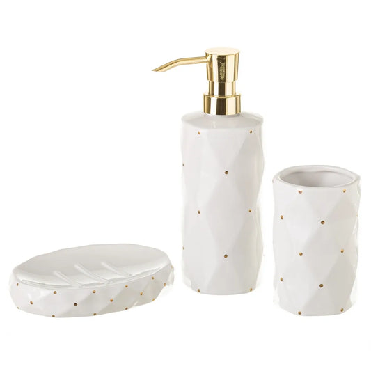 SET BAÑO CERÁMICA BLANCO