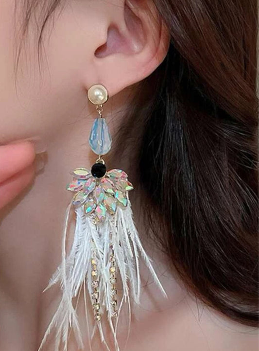 PENDIENTES PLUMAS