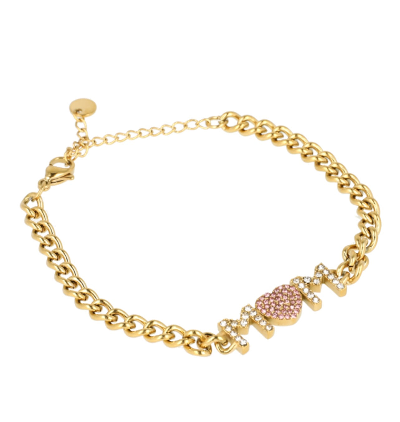 PULSERA MOM ROSA AC.INOX.